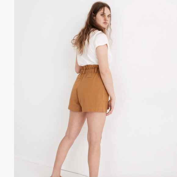 Madewell Women's Paperbag Utility Shorts in Toffee Size Medium - Picture 2 of 8